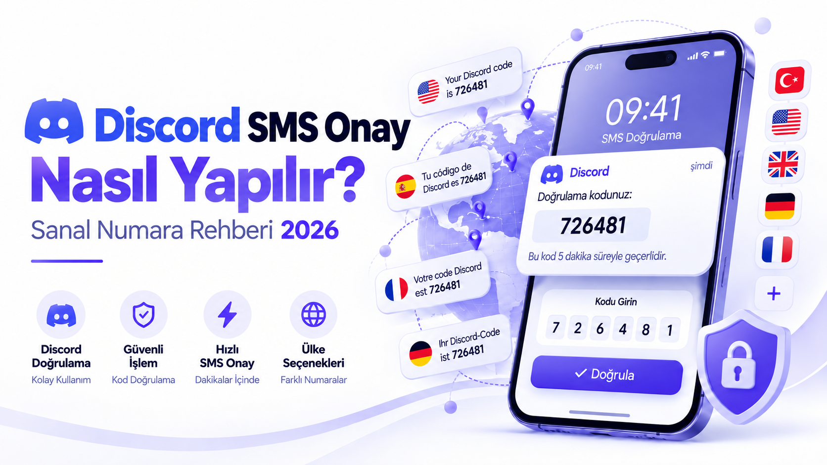 Discord SMS Onay Nasıl Yapılır? Sanal Numara Rehberi 2026