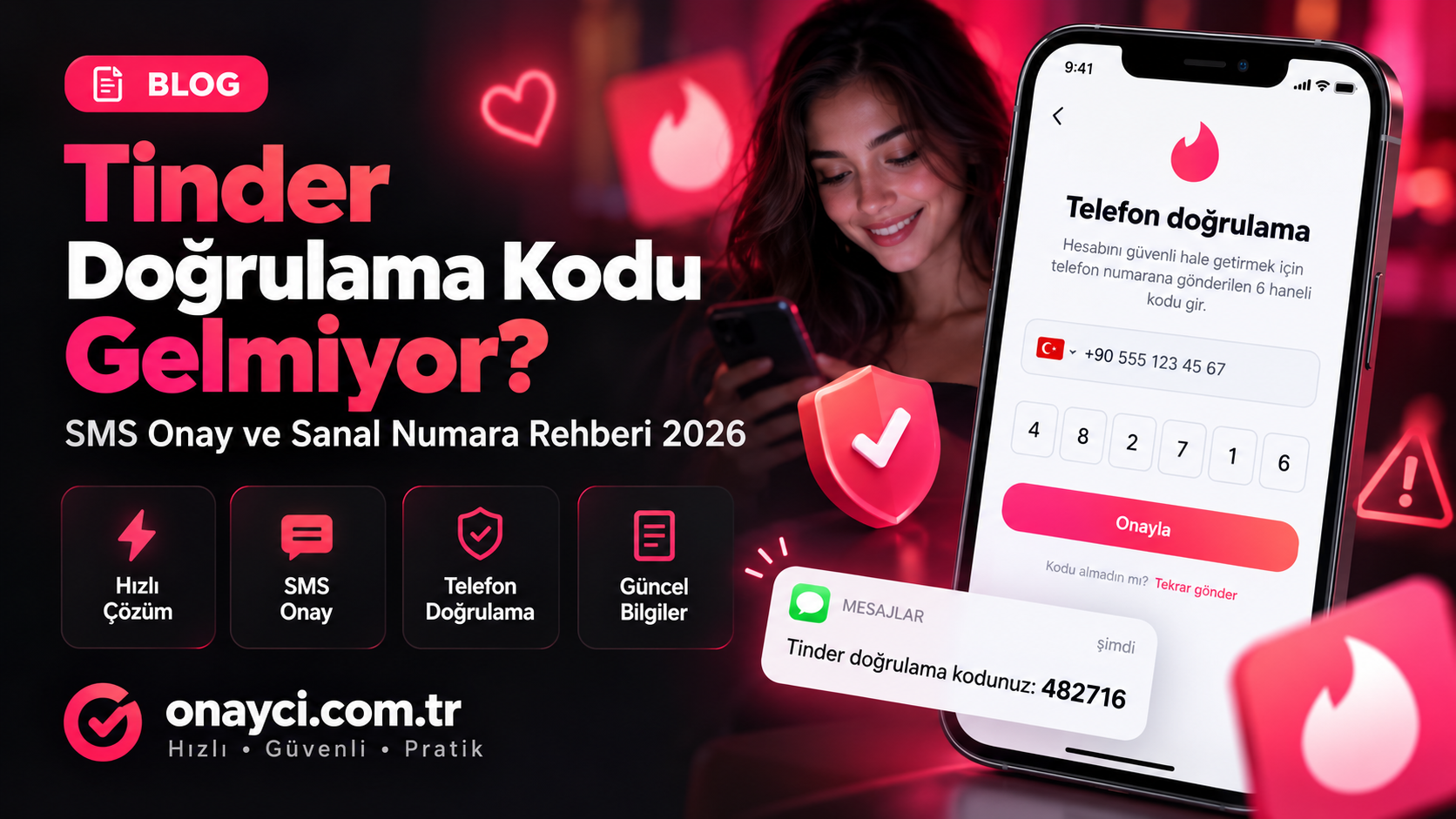 Tinder Doğrulama Kodu Gelmiyor? SMS Onay ve Sanal Numara Rehberi 2026