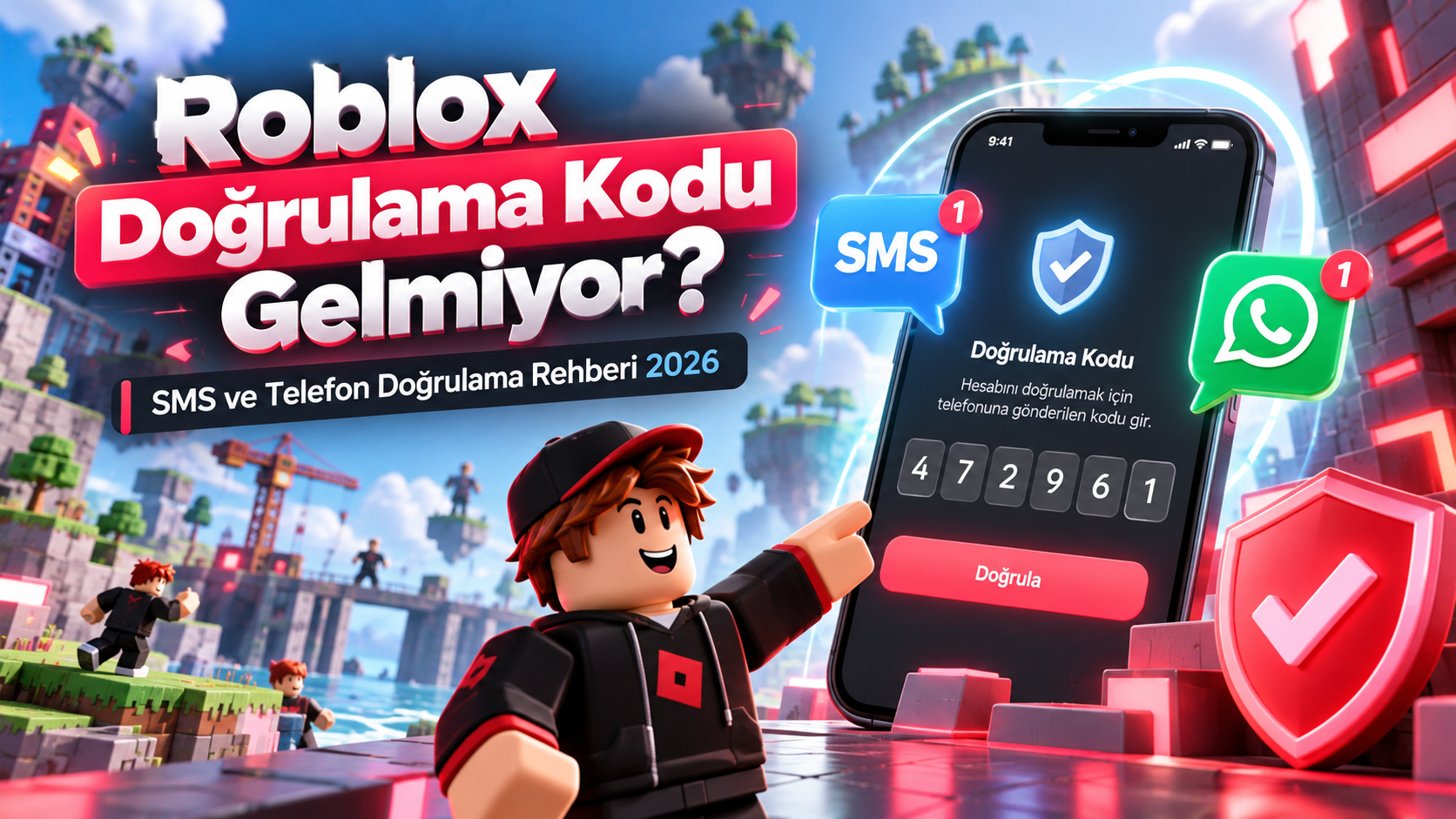 Roblox Doğrulama Kodu Gelmiyor? | SMS Rehberi 2026